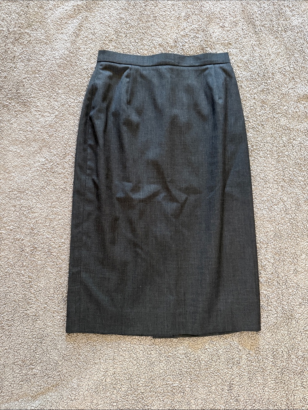 Classic Charcoal Pencil Skirt - Sleek Office Staple